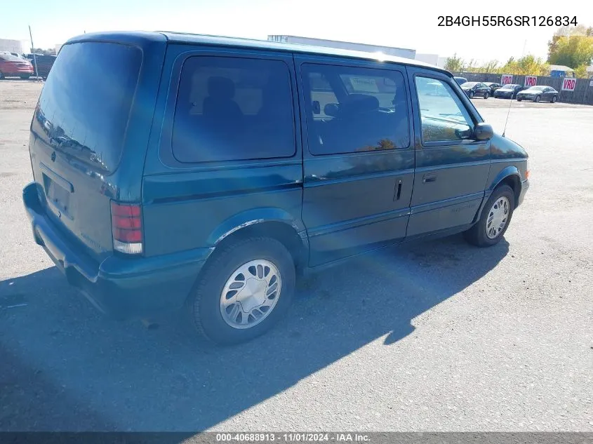 1995 Dodge Caravan Le/Es VIN: 2B4GH55R6SR126834 Lot: 40688913