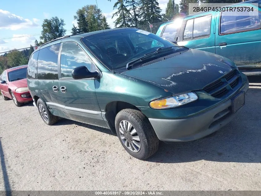 1996 Dodge Caravan Se VIN: 2B4GP4530TR753734 Lot: 40353917