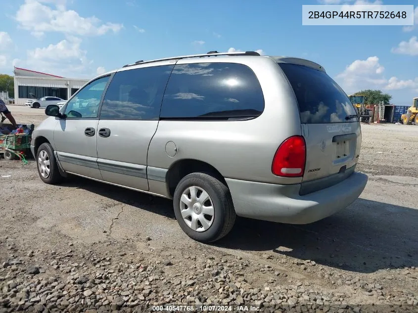 1996 Dodge Grand Caravan Se VIN: 2B4GP44R5TR752648 Lot: 40547768