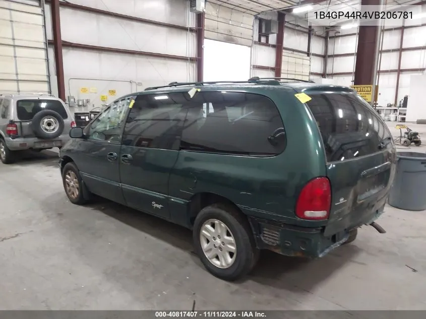 1997 Dodge Grand Caravan Se/Sport VIN: 1B4GP44R4VB206781 Lot: 40817407