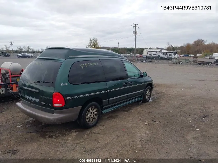 1997 Dodge Grand Caravan Se VIN: 1B4GP44R9VB310781 Lot: 40856352