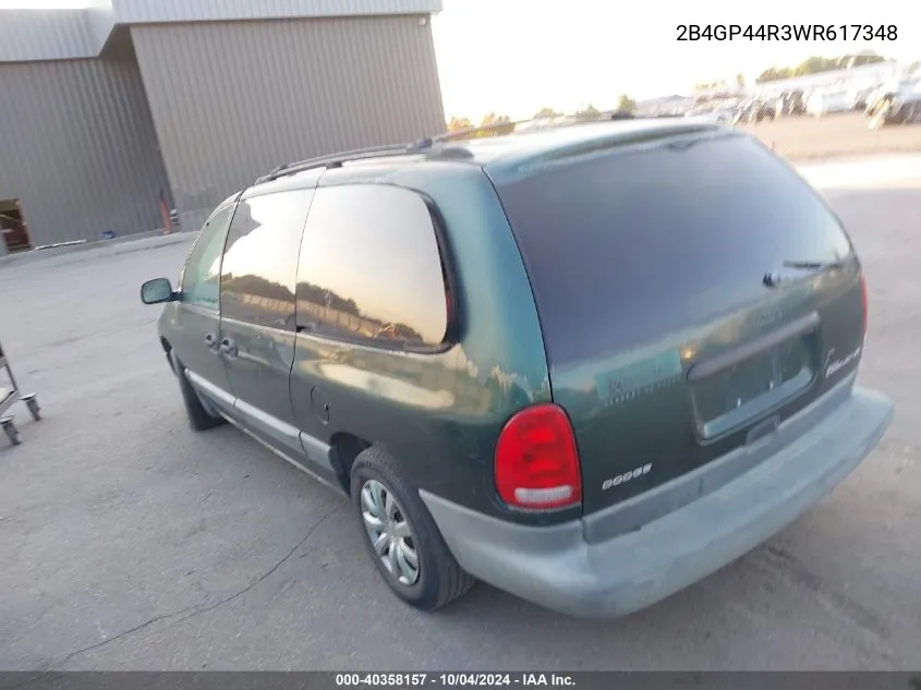 1998 Dodge Grand Caravan Se VIN: 2B4GP44R3WR617348 Lot: 40358157