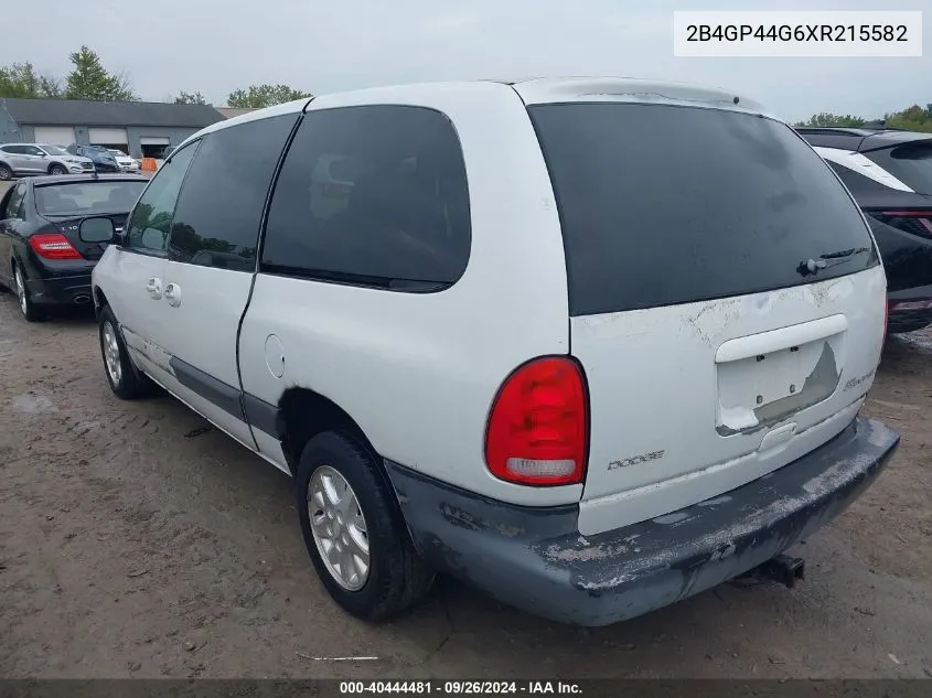 1999 Dodge Grand Caravan Se/Sport VIN: 2B4GP44G6XR215582 Lot: 40444481