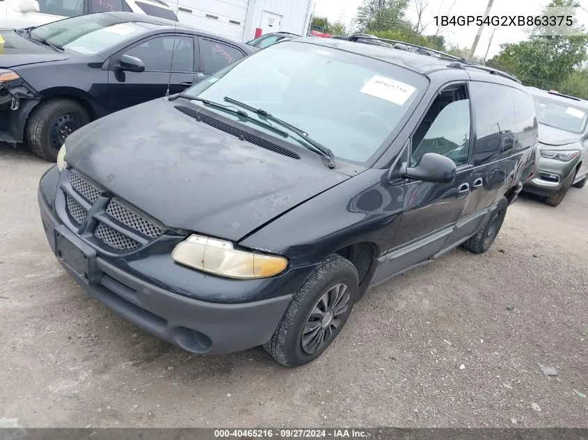 1999 Dodge Grand Caravan Le VIN: 1B4GP54G2XB863375 Lot: 40465216