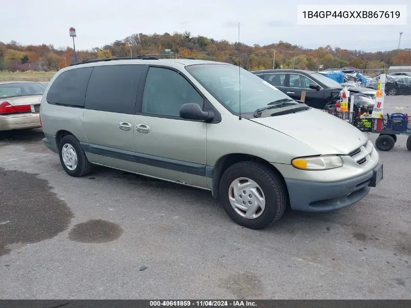 1999 Dodge Grand Caravan Se VIN: 1B4GP44GXXB867619 Lot: 40611859