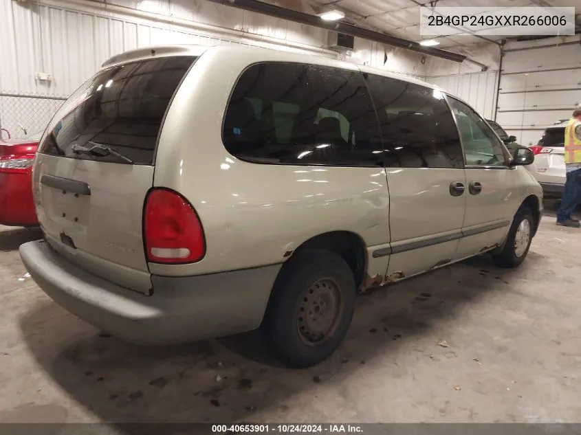 1999 Dodge Grand Caravan VIN: 2B4GP24GXXR266006 Lot: 40653901