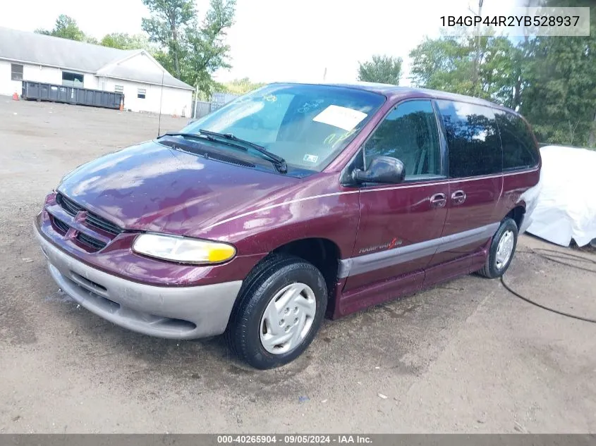 2000 Dodge Grand Caravan Se VIN: 1B4GP44R2YB528937 Lot: 40265904