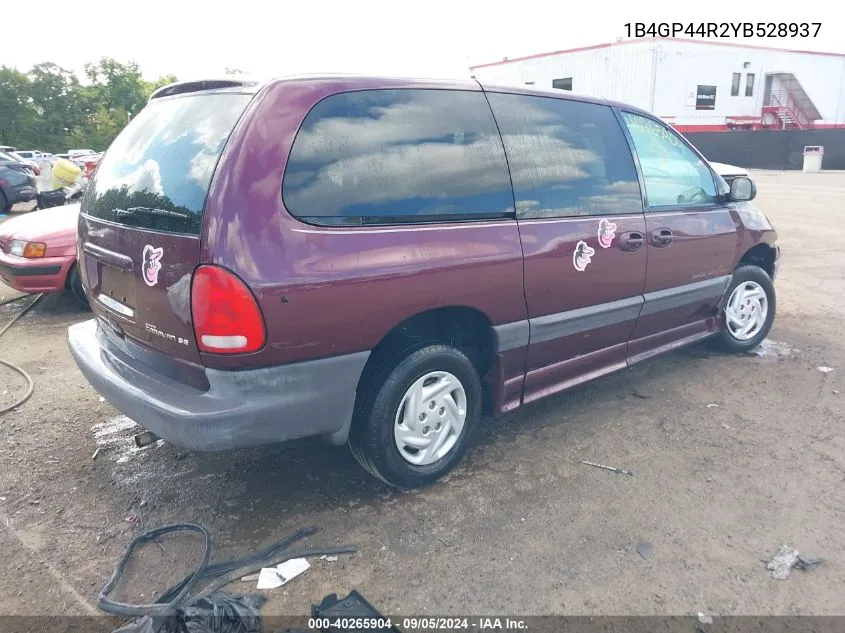 2000 Dodge Grand Caravan Se VIN: 1B4GP44R2YB528937 Lot: 40265904