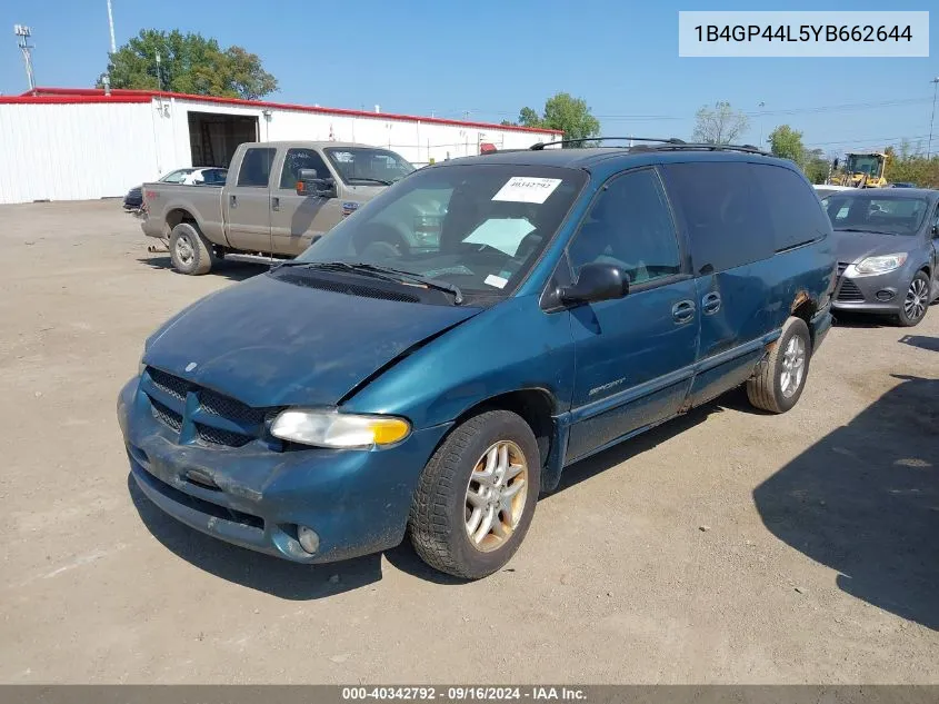 2000 Dodge Grand Caravan Se/Sport VIN: 1B4GP44L5YB662644 Lot: 40342792