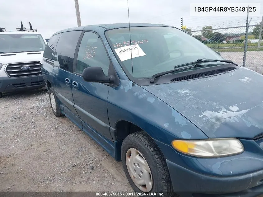 2000 Dodge Grand Caravan Se VIN: 1B4GP44R8YB548125 Lot: 40375615