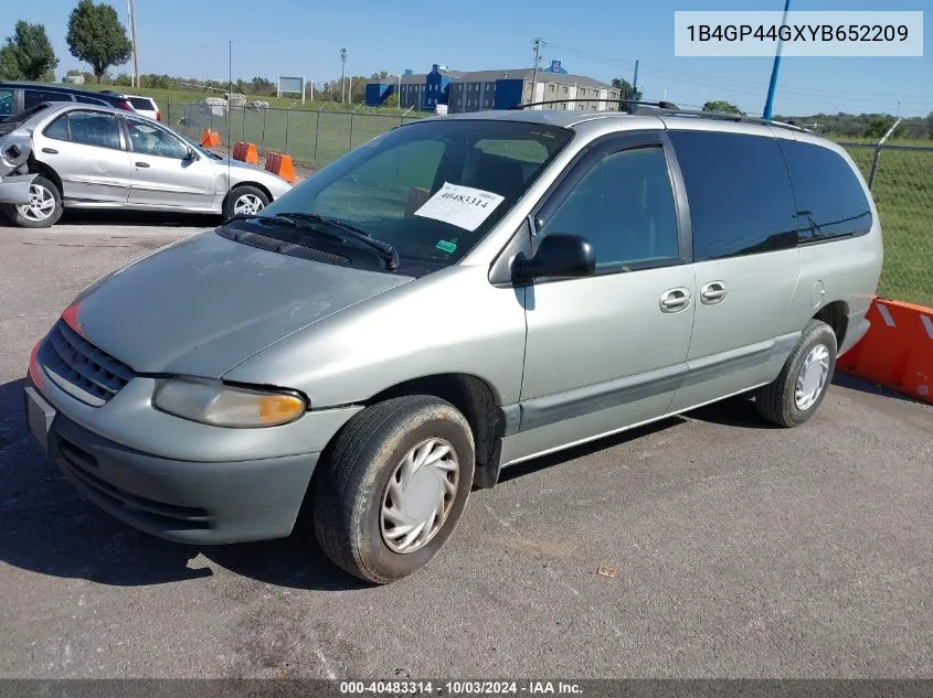 2000 Dodge Grand Caravan Se VIN: 1B4GP44GXYB652209 Lot: 40483314