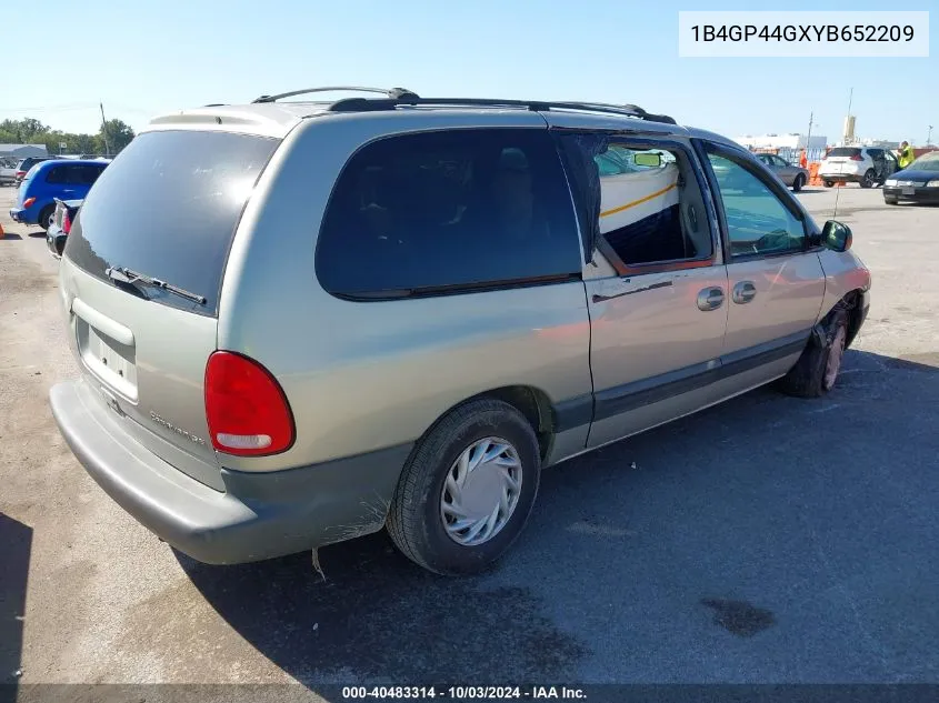 2000 Dodge Grand Caravan Se VIN: 1B4GP44GXYB652209 Lot: 40483314