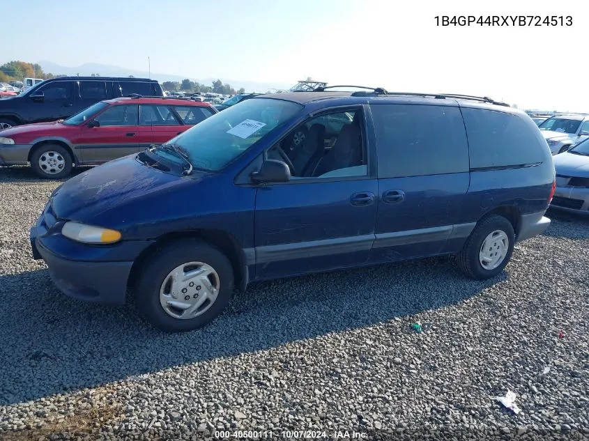 2000 Dodge Grand Caravan Se VIN: 1B4GP44RXYB724513 Lot: 40500111