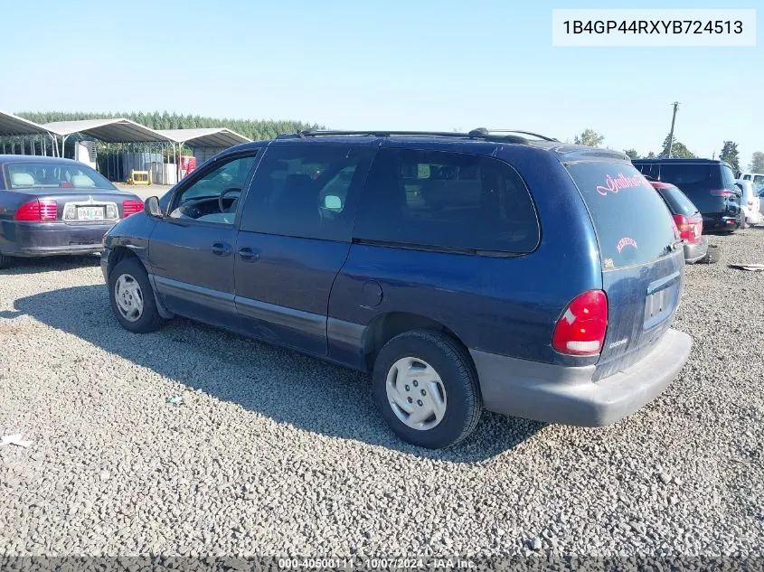 2000 Dodge Grand Caravan Se VIN: 1B4GP44RXYB724513 Lot: 40500111