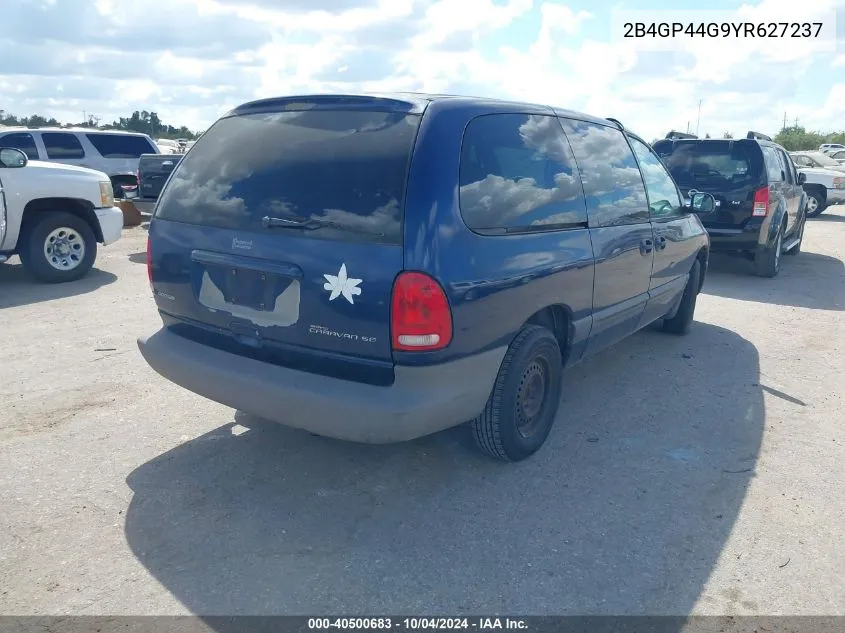 2000 Dodge Grand Caravan Se VIN: 2B4GP44G9YR627237 Lot: 40500683