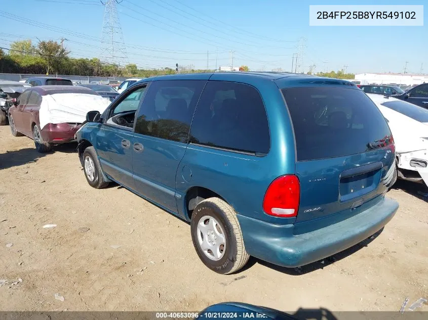 2000 Dodge Caravan VIN: 2B4FP25B8YR549102 Lot: 40653096