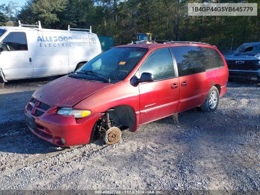 2000 Dodge Grand Caravan Se VIN: 1B4GP44G5YB645779 Lot: 40837788