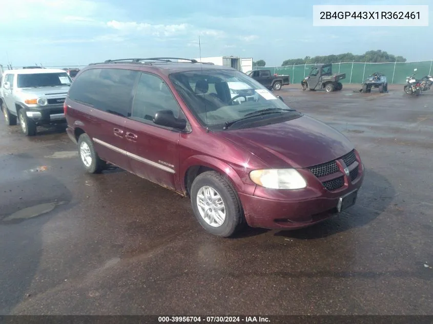 2001 Dodge Grand Caravan Sport VIN: 2B4GP443X1R362461 Lot: 39956704