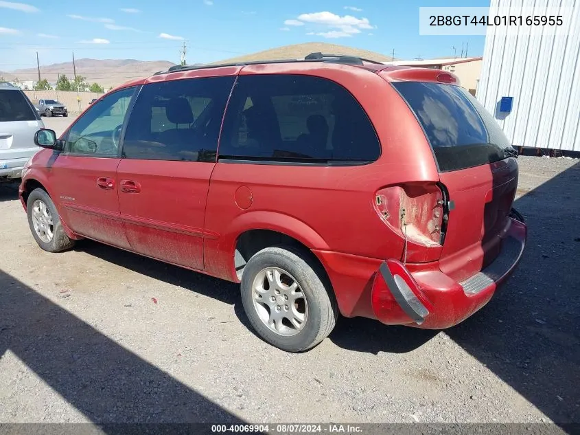 2001 Dodge Grand Caravan Sport VIN: 2B8GT44L01R165955 Lot: 40069904