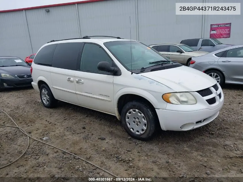 2001 Dodge Grand Caravan Sport VIN: 2B4GP44371R243475 Lot: 40301667