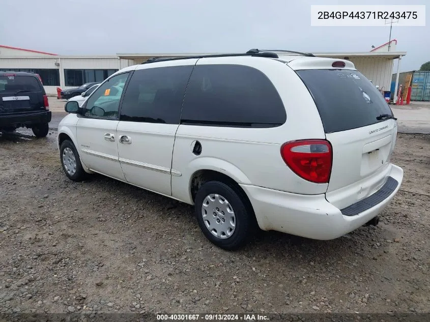 2001 Dodge Grand Caravan Sport VIN: 2B4GP44371R243475 Lot: 40301667