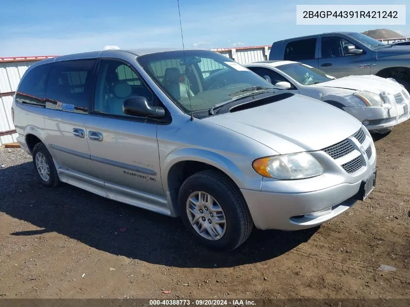 2001 Dodge Grand Caravan Sport VIN: 2B4GP44391R421242 Lot: 40388773