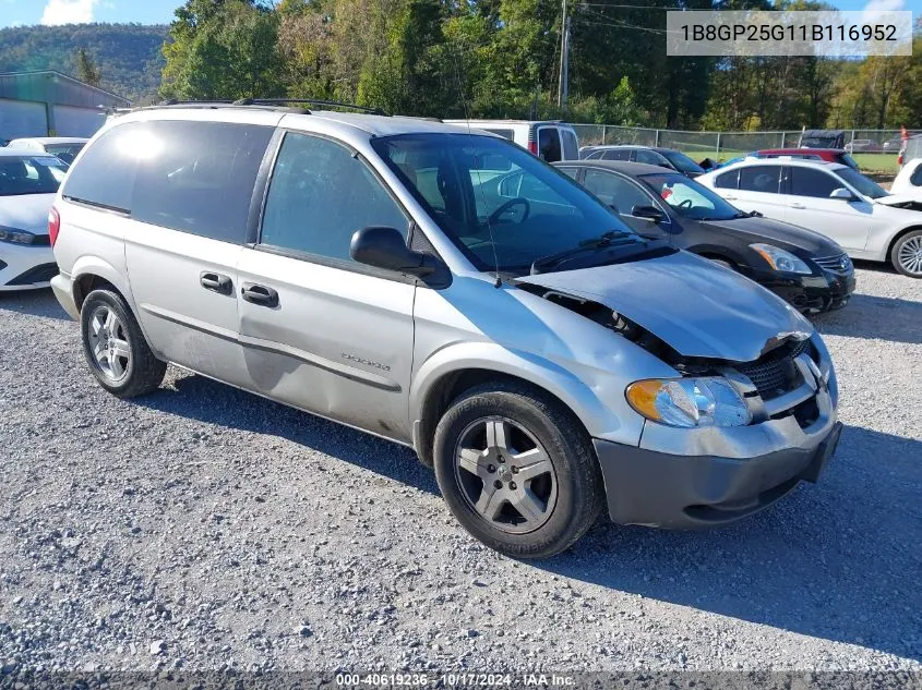 1B8GP25G11B116952 2001 Dodge Caravan Se