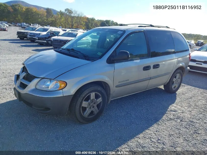 1B8GP25G11B116952 2001 Dodge Caravan Se