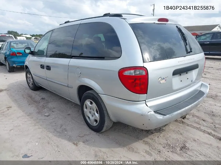 2001 Dodge Grand Caravan Se VIN: 1B4GP24341B255876 Lot: 40645586