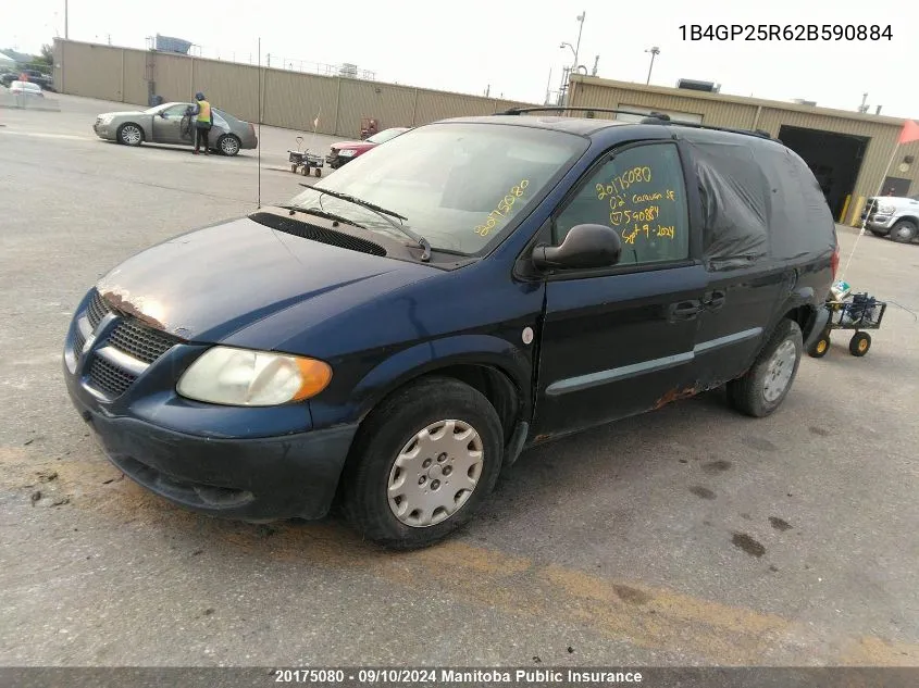 1B4GP25R62B590884 2002 Dodge Caravan Se