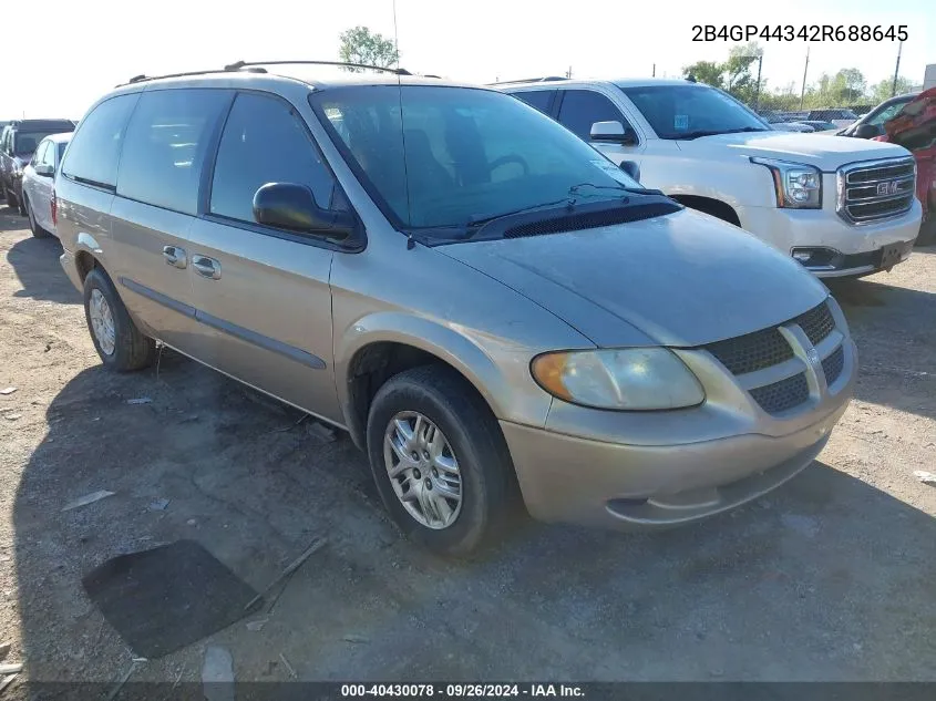 2002 Dodge Grand Caravan Sport VIN: 2B4GP44342R688645 Lot: 40430078