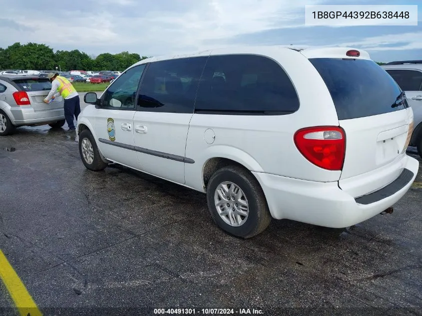 2002 Dodge Grand Caravan Sport VIN: 1B8GP44392B638448 Lot: 40491301