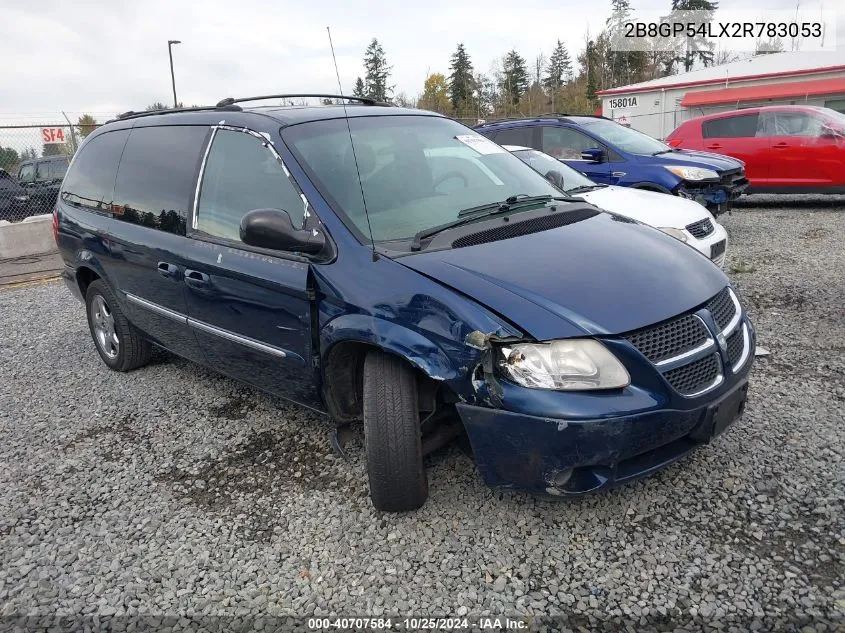 2002 Dodge Grand Caravan Es VIN: 2B8GP54LX2R783053 Lot: 40707584