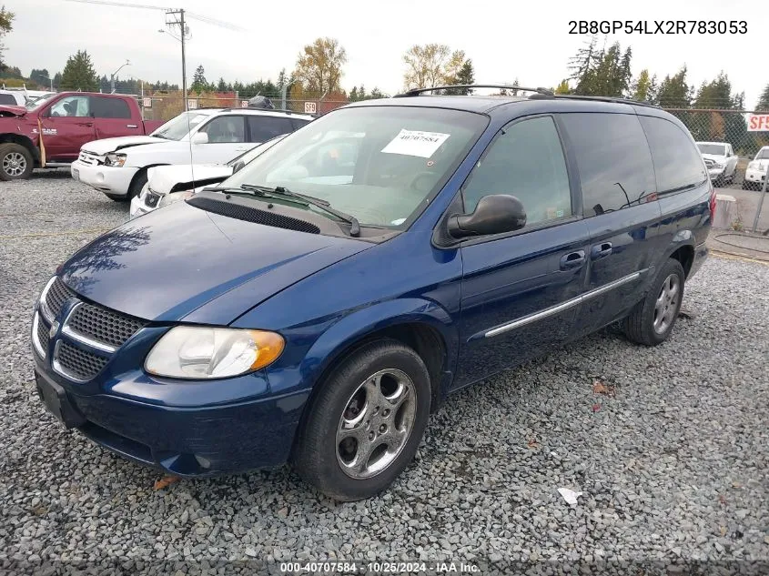 2002 Dodge Grand Caravan Es VIN: 2B8GP54LX2R783053 Lot: 40707584