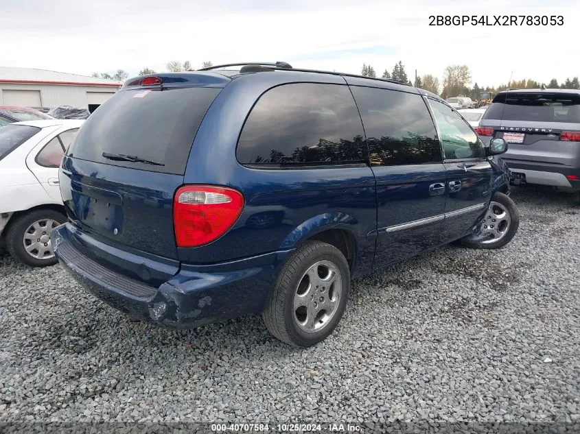 2002 Dodge Grand Caravan Es VIN: 2B8GP54LX2R783053 Lot: 40707584