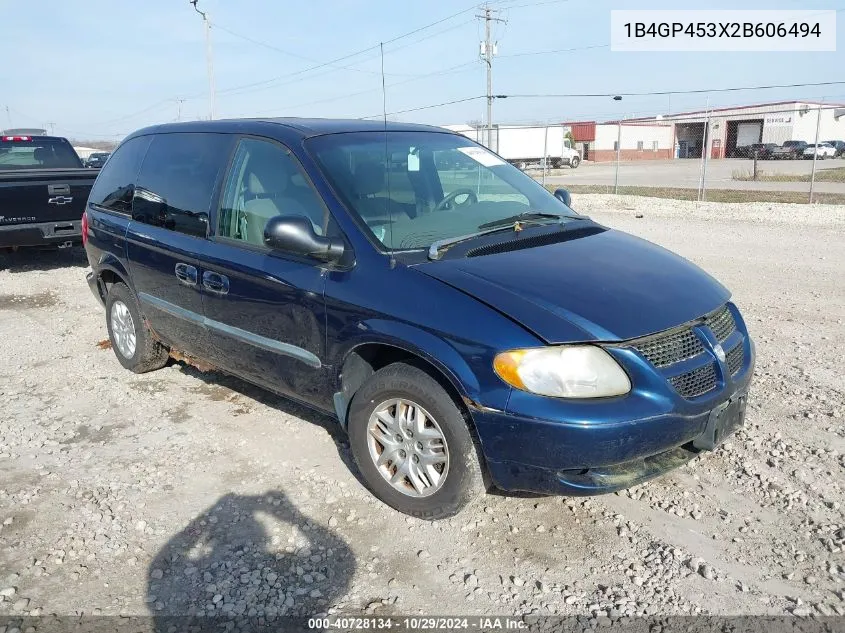 2002 Dodge Caravan Sport VIN: 1B4GP453X2B606494 Lot: 40728134