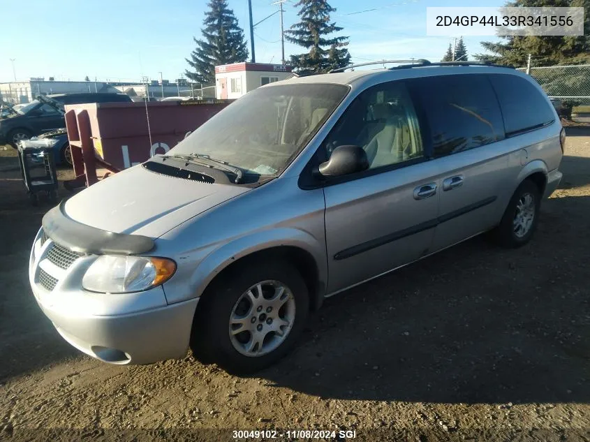 2003 Dodge Grand Caravan Sport VIN: 2D4GP44L33R341556 Lot: 30049102