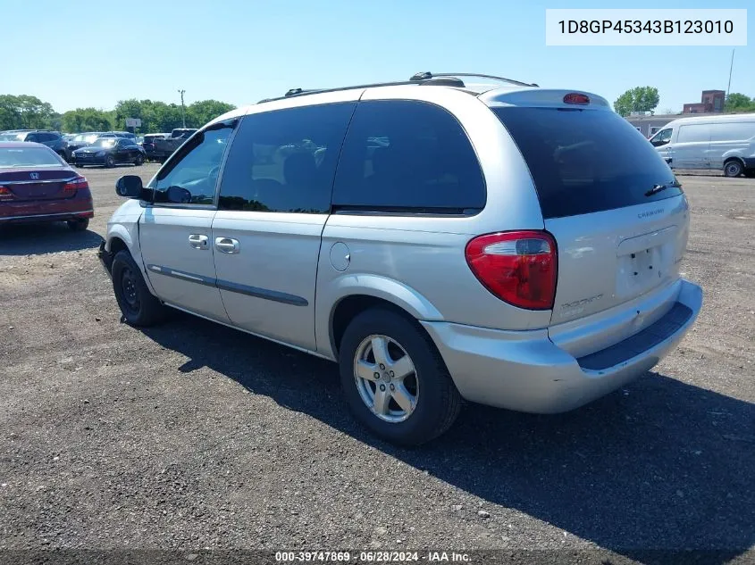 2003 Dodge Caravan Sport VIN: 1D8GP45343B123010 Lot: 39747869