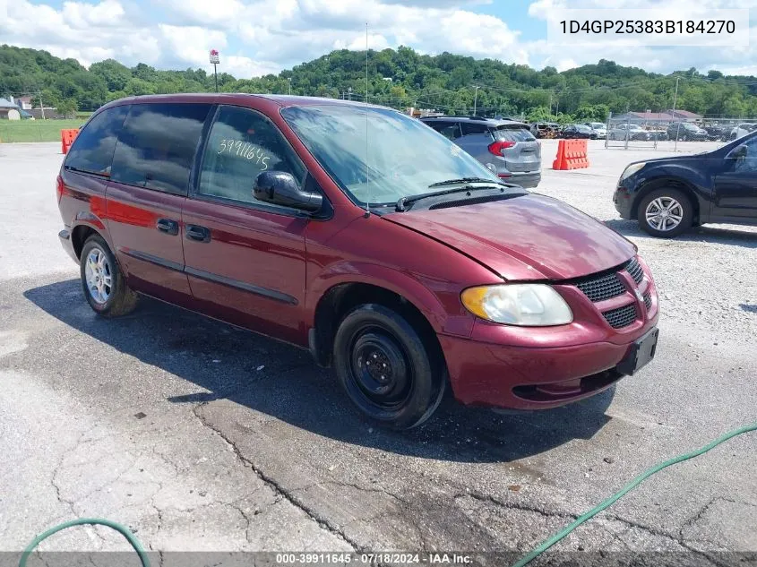 1D4GP25383B184270 2003 Dodge Caravan Se