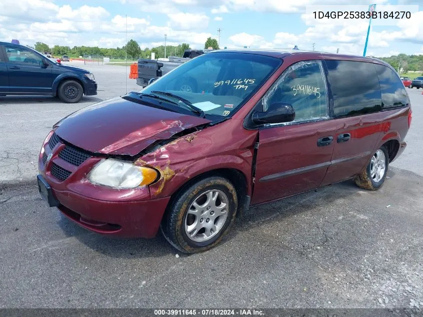 1D4GP25383B184270 2003 Dodge Caravan Se