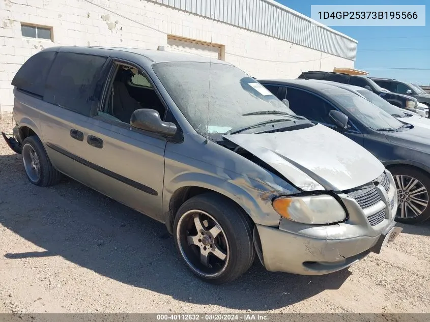 1D4GP25373B195566 2003 Dodge Caravan Se