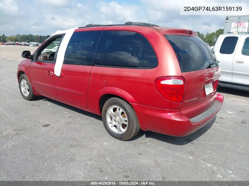 2D4GP74L63R159139 2003 Dodge Grand Caravan Ex