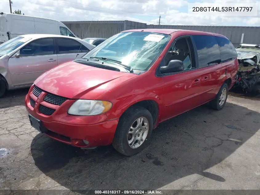 2003 Dodge Grand Caravan Sport VIN: 2D8GT44L53R147797 Lot: 40318317