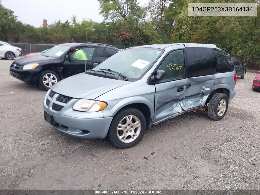 2003 Dodge Caravan Se VIN: 1D4GP253X3B164134 Lot: 40337606