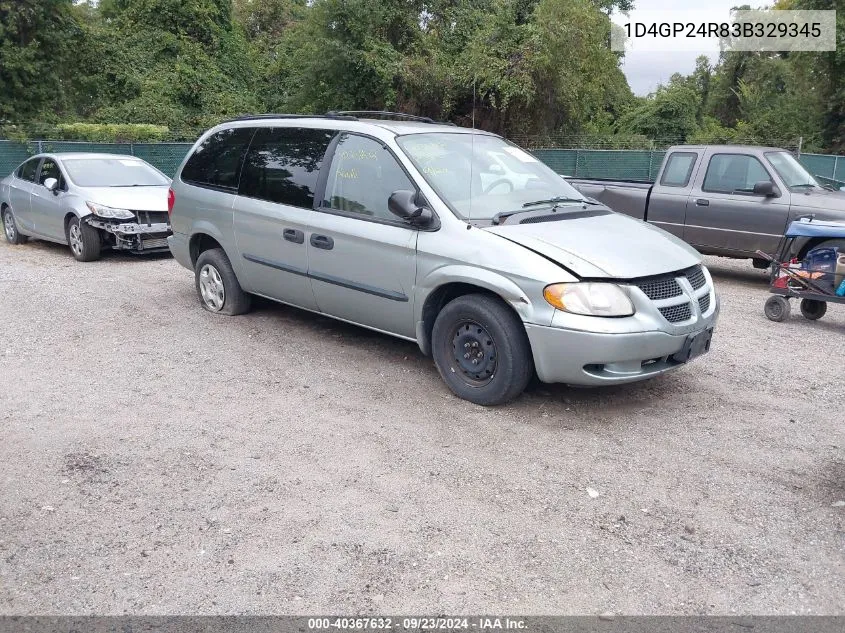 1D4GP24R83B329345 2003 Dodge Grand Caravan Se