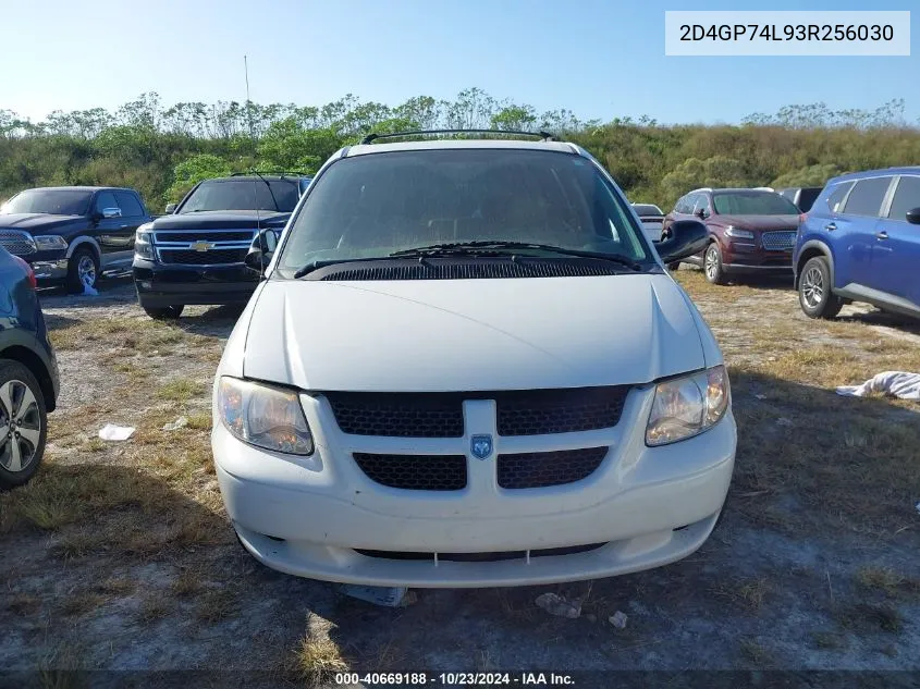 2003 Dodge Grand Caravan Ex VIN: 2D4GP74L93R256030 Lot: 40669188