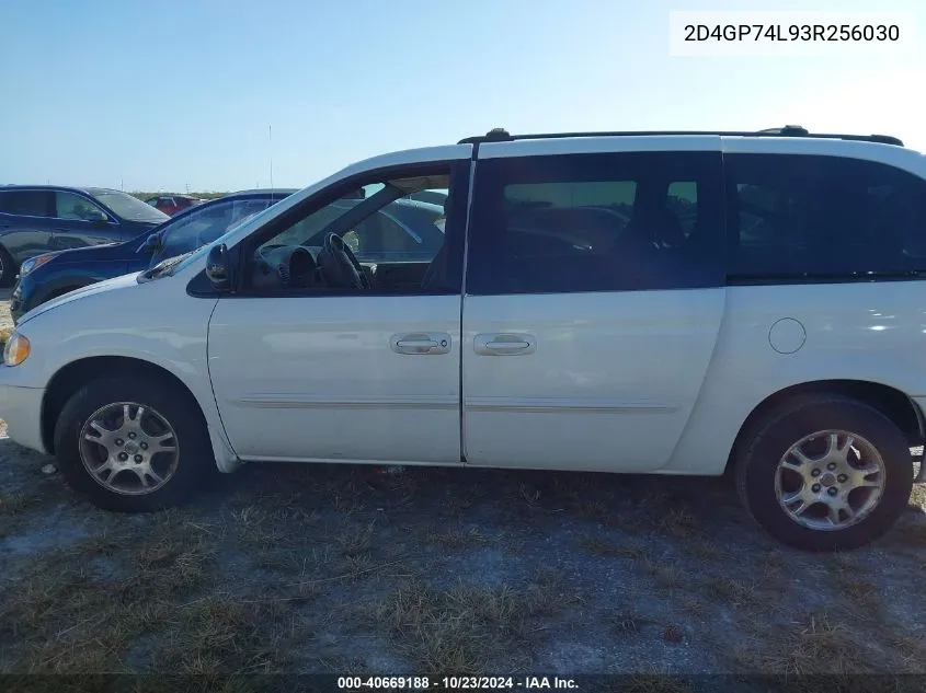 2003 Dodge Grand Caravan Ex VIN: 2D4GP74L93R256030 Lot: 40669188