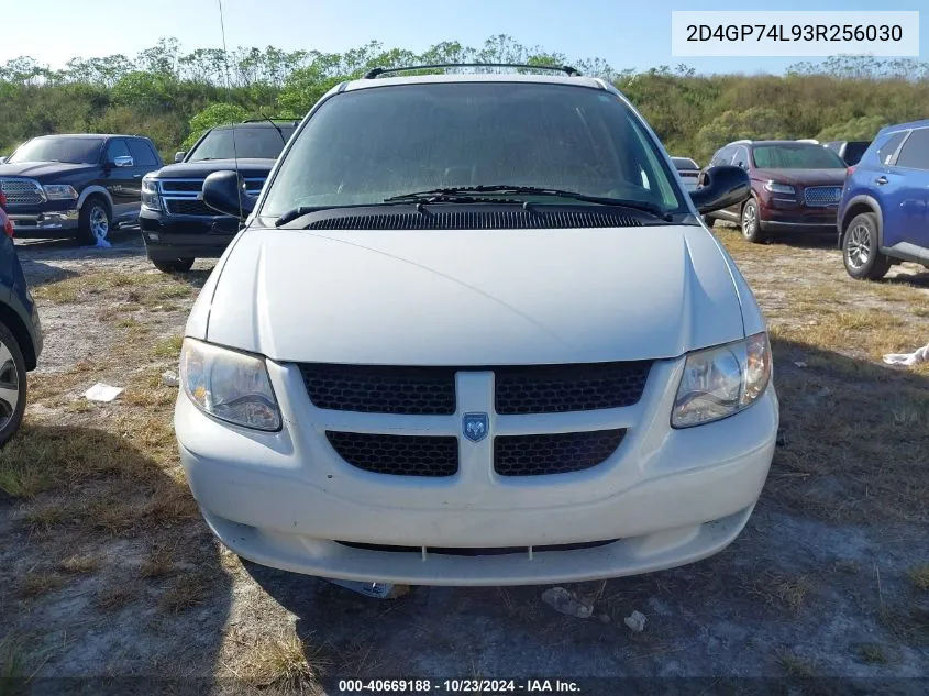 2003 Dodge Grand Caravan Ex VIN: 2D4GP74L93R256030 Lot: 40669188