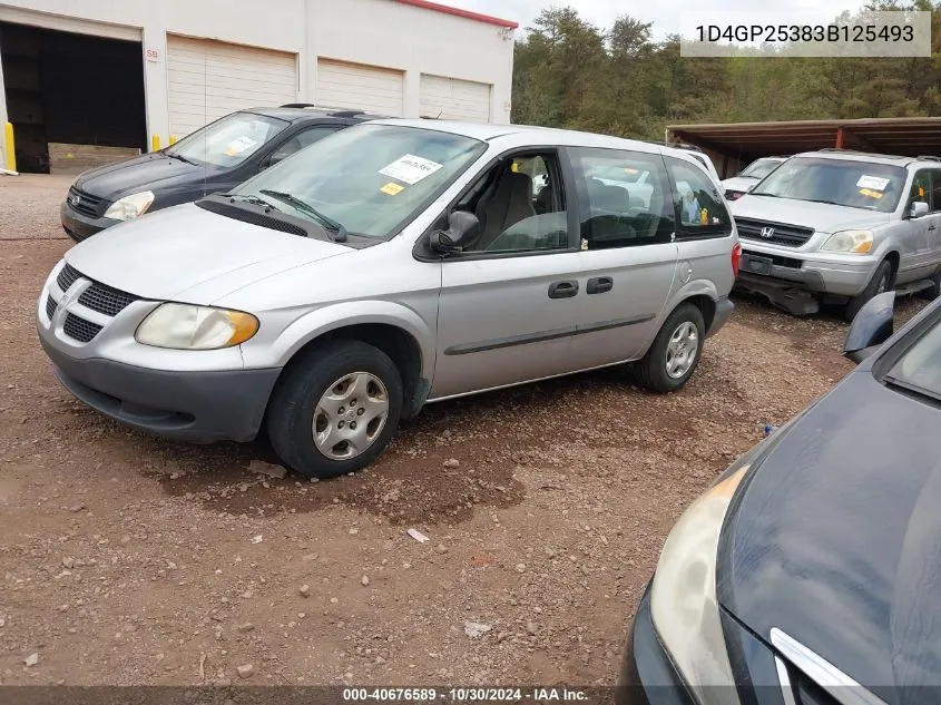 2003 Dodge Caravan Se VIN: 1D4GP25383B125493 Lot: 40676589