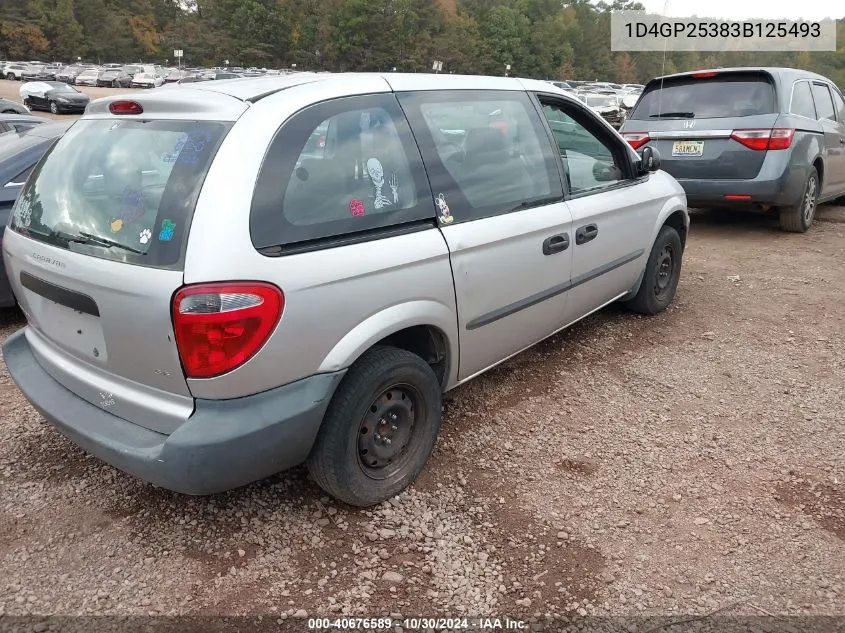 2003 Dodge Caravan Se VIN: 1D4GP25383B125493 Lot: 40676589